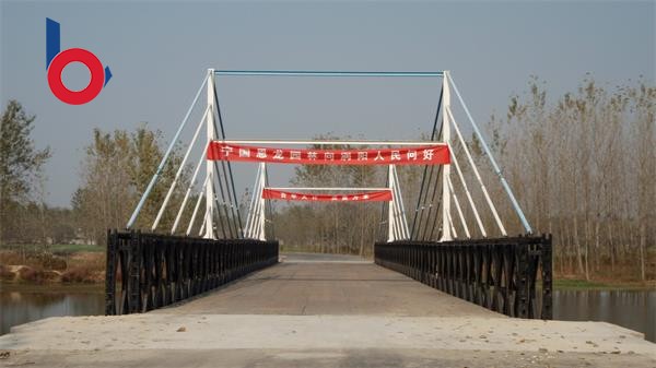 安徽渦陽交通局武家河老子廟雙車道永久貝雷鋼橋